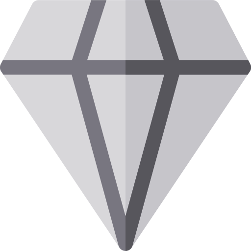 Алмаз Basic Rounded Flat иконка