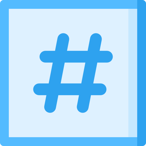hashtag Special Flat ikona