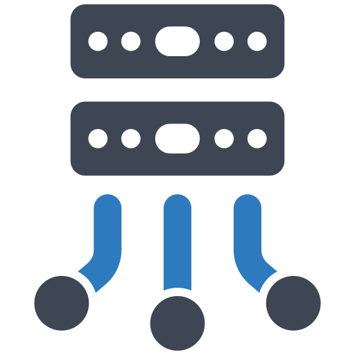 Data share Generic Blue icon