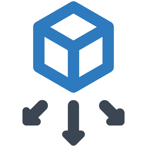 Data sharing Generic Blue icon