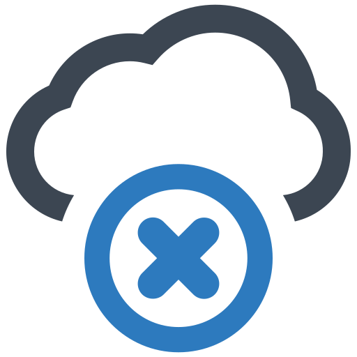 Cloud server Generic Blue icon