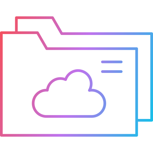 udostępnianie w chmurze Generic Gradient ikona