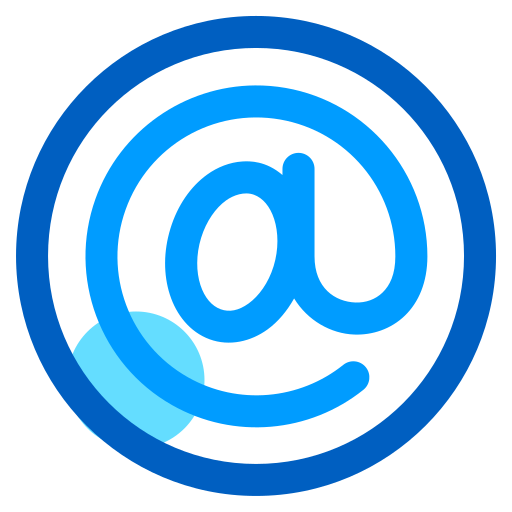 アットマーク Generic Blue icon