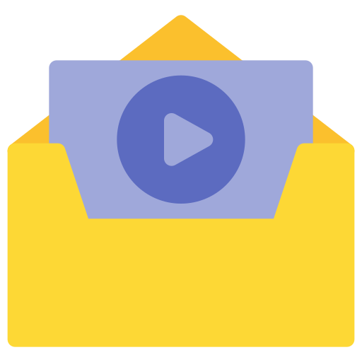 Video message Generic Flat icon