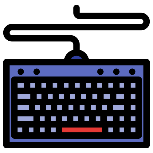 キーボード Generic Outline Color icon
