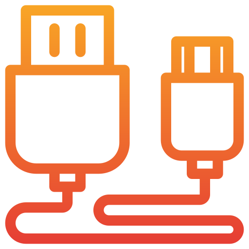 usb-kabel Generic Gradient icoon