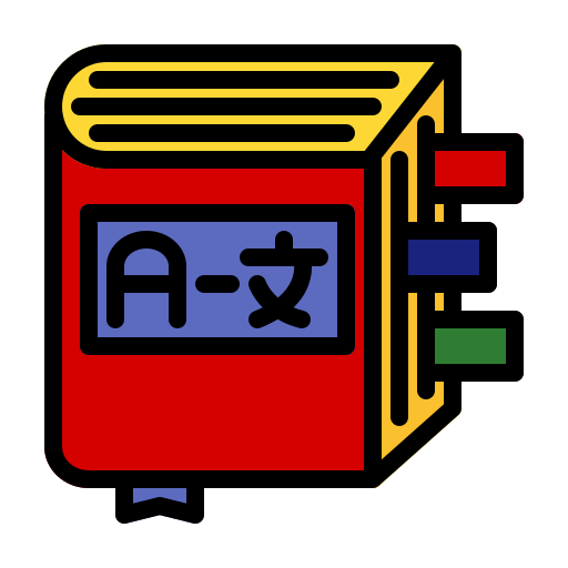 dizionario Generic Outline Color icona