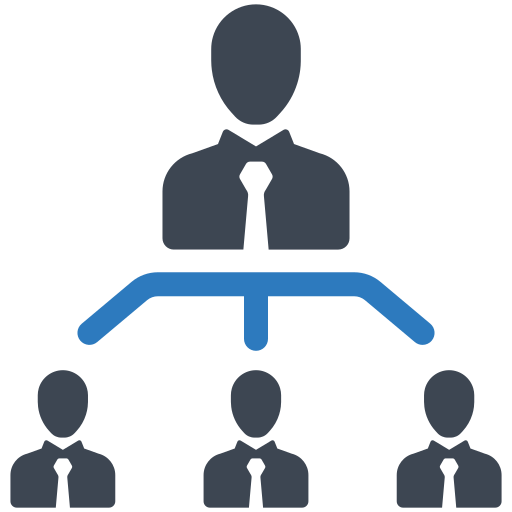 Hierarchy structure Generic Blue icon