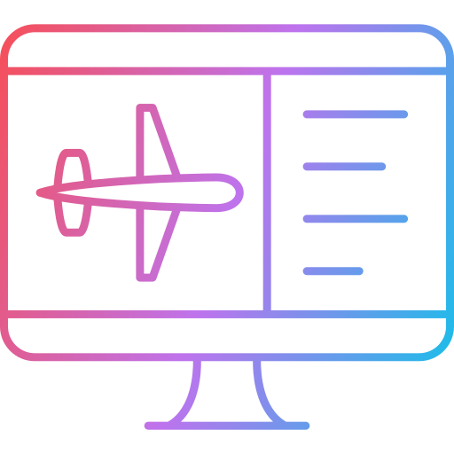 Flight information Generic Gradient icon