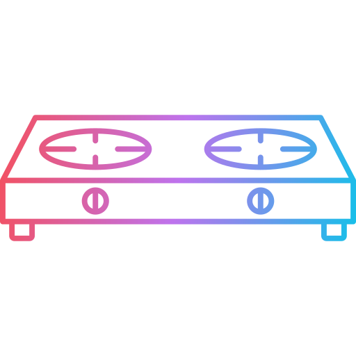 kuchenka gazowa Generic Gradient ikona