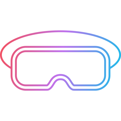 gafas de realidad virtual Generic Gradient icono