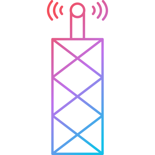 Radio antenna Generic Gradient icon