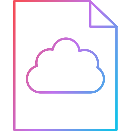 Cloud server Generic Gradient icon