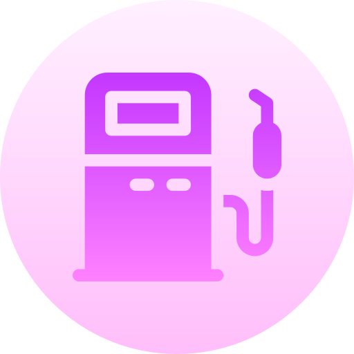 ガソリンスタンド Basic Gradient Circular icon