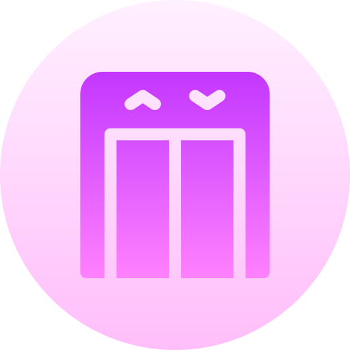 エレベーター Basic Gradient Circular icon