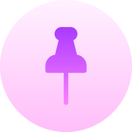 ピン Basic Gradient Circular icon