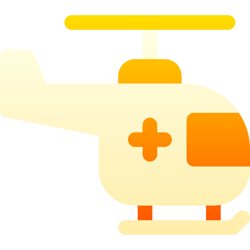 helikopter Basic Gradient Gradient icoon