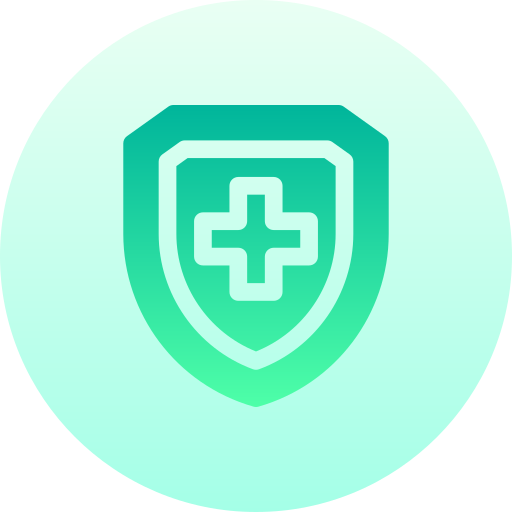 健康保険 Basic Gradient Circular icon