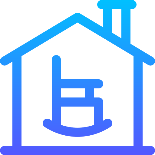casa di riposo Basic Gradient Lineal color icona