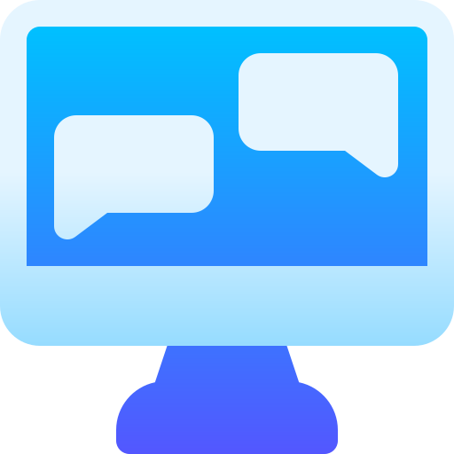 chat en línea Basic Gradient Gradient icono