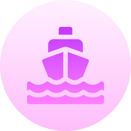 Shipping Basic Gradient Circular icon