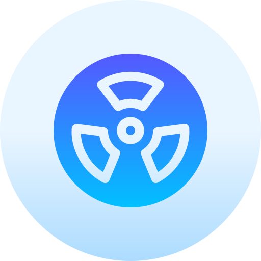 核エネルギー Basic Gradient Circular icon