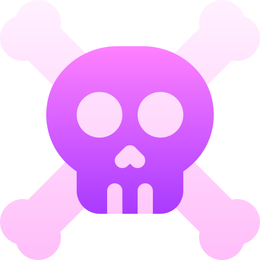 Skull Basic Gradient Gradient icon