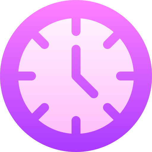 tijd Basic Gradient Gradient icoon