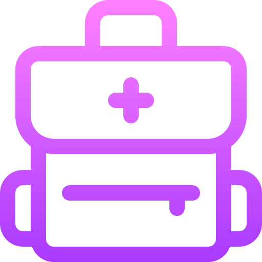 First aid kit Basic Gradient Lineal color icon