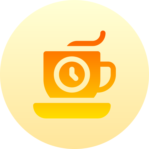 koffie Basic Gradient Circular icoon