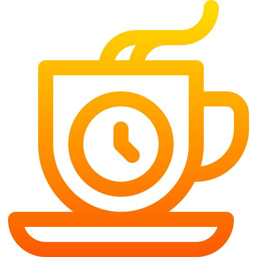 café Basic Gradient Lineal color Icône