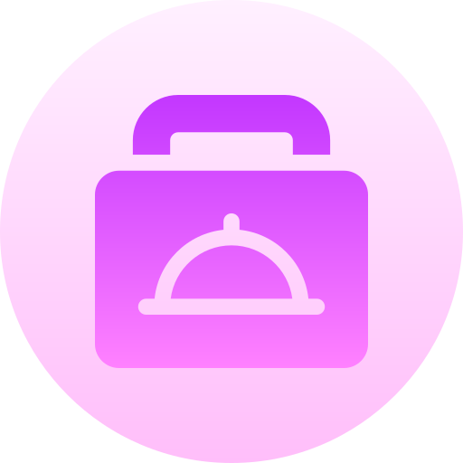 Food delivery Basic Gradient Circular icon