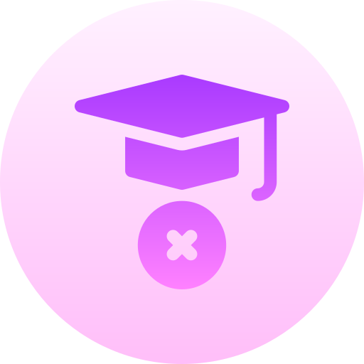 No education Basic Gradient Circular icon
