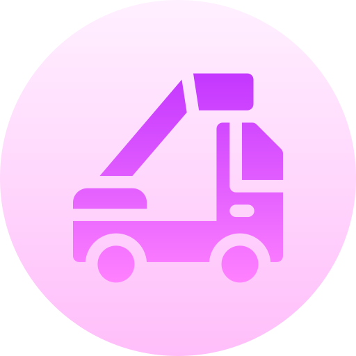 Tow truck Basic Gradient Circular icon