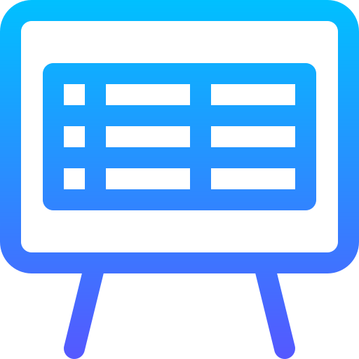 whiteboard Basic Gradient Lineal color icon