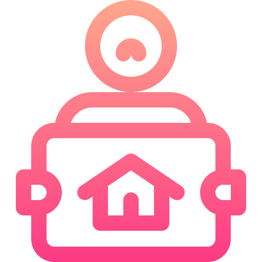 ホームレス Basic Gradient Lineal color icon
