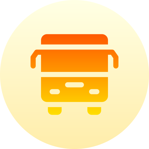 Bus Basic Gradient Circular icon