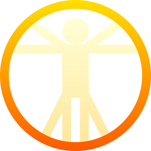 ウィトルウィウス的人体図 Basic Gradient Gradient icon