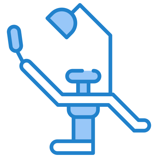 tandarts stoel Generic Blue icoon