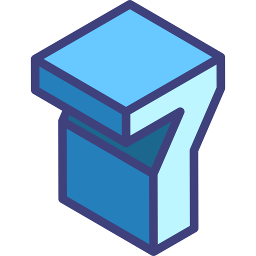 sieben Generic Blue icon