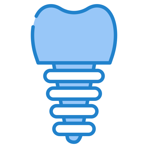 implant dentaire Generic Blue Icône