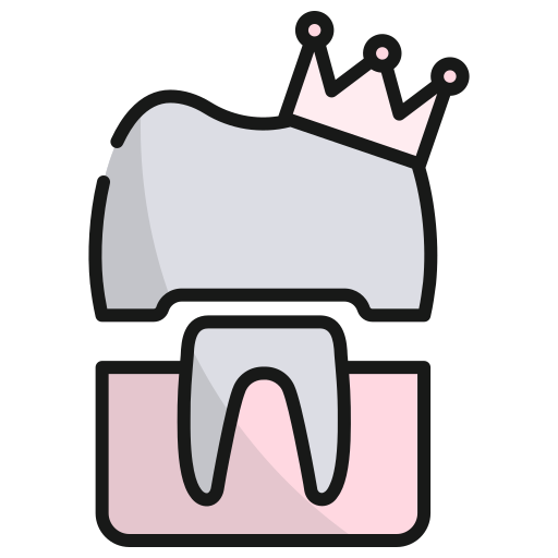 corona dentale Generic Outline Color icona