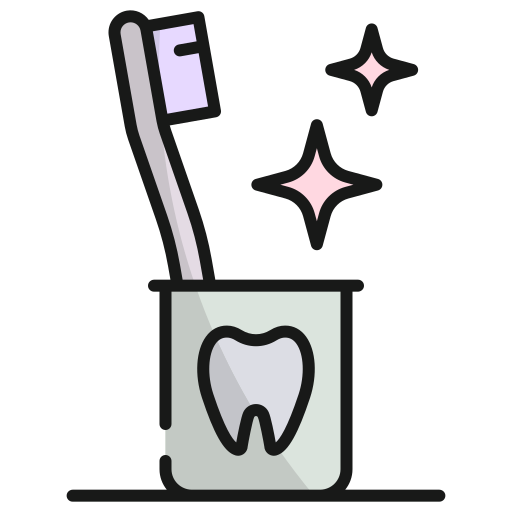 cepillo de dientes Generic Outline Color icono