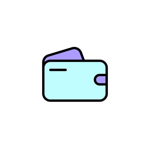 portfel Generic Thin Outline Color ikona