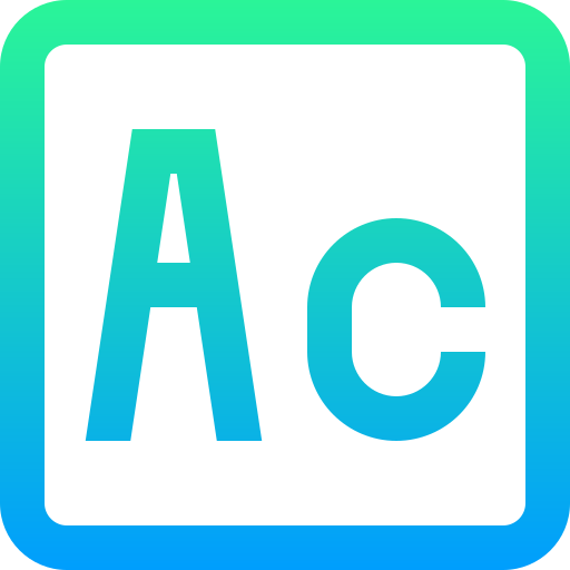 actinio Super Basic Straight Gradient icono