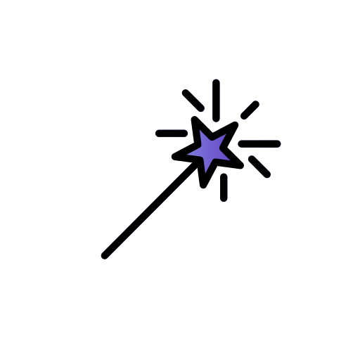 Magic wand Generic Outline Gradient icon
