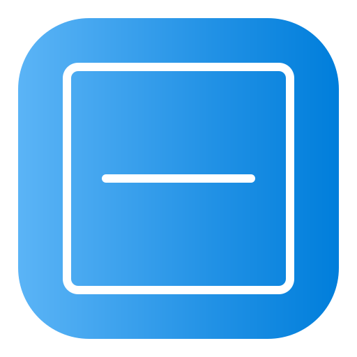 Minus Generic Flat Gradient icon