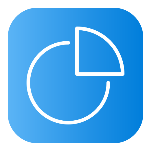 diagramme circulaire Generic Flat Gradient Icône