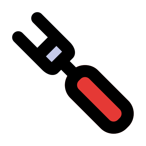 tenedor Generic Outline Color icono
