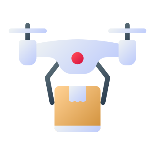 entrega de drones Generic Flat Gradient icono
